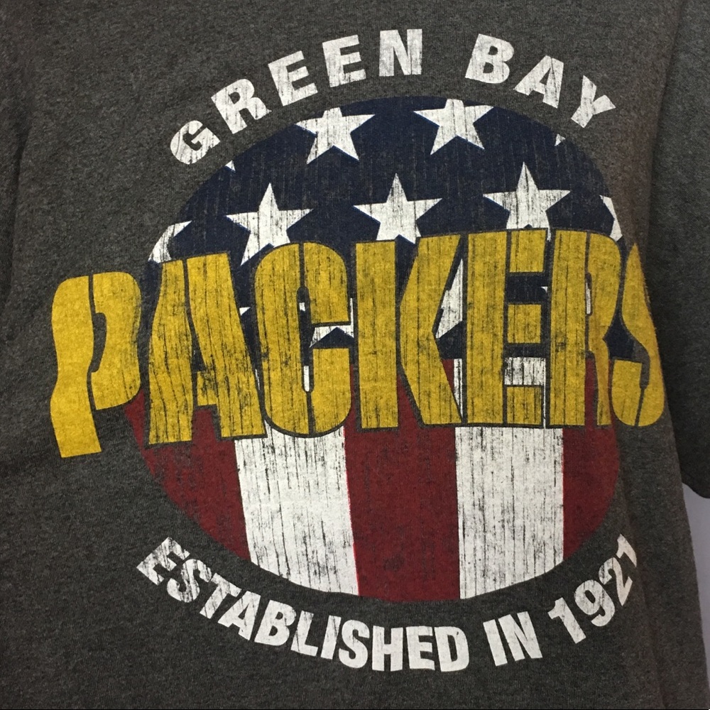 Green Bay Packers NFL TEAM GO PACKERS! XL T-shirt VGUC - Picture 5 of 12